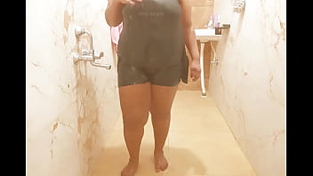 Myanmar sexy milf taking shower